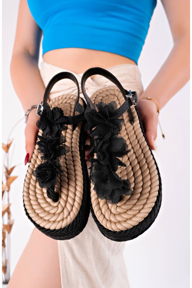 Kadın Günlük Şık Terlik Siyah - 39