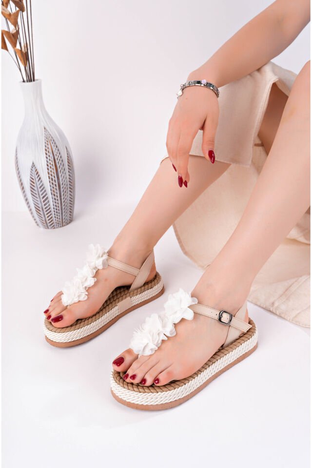 Kadın Günlük Şık Terlik Beyaz - 39