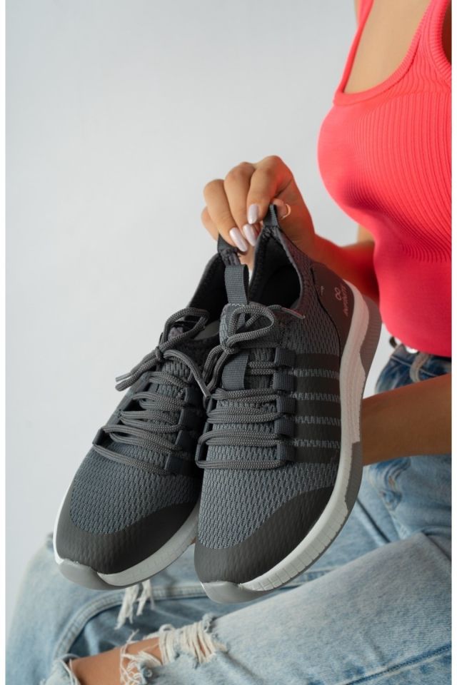 Unisex Yazlık Sneaker Ayakkabı Nayeli Füme - 36