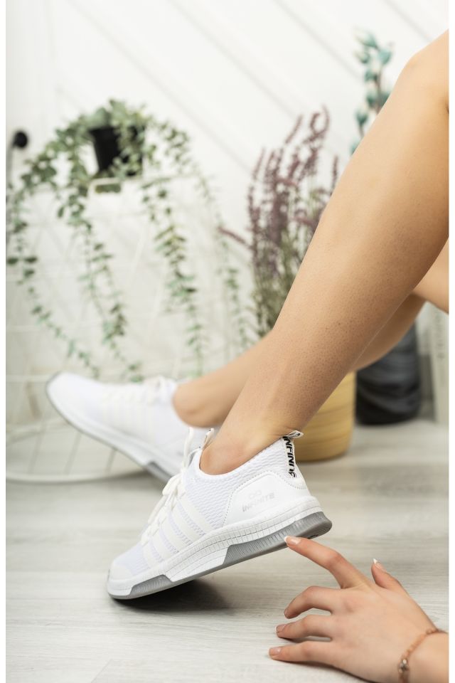 Unisex Yazlık Sneaker Ayakkabı Nayeli Beyaz - 44