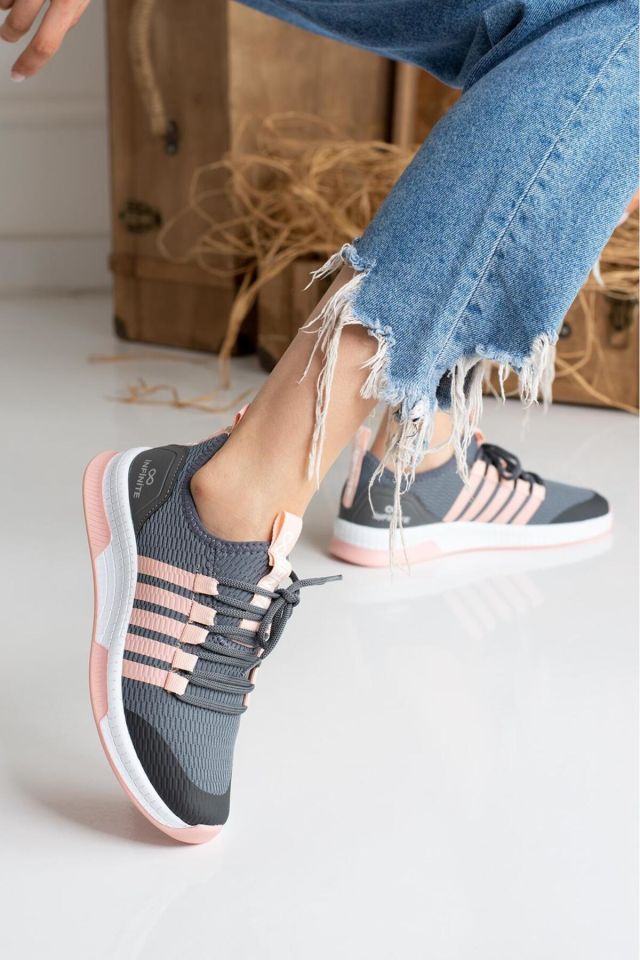 Unisex Yazlık Sneaker Ayakkabı Nayeli FümePudra - 36