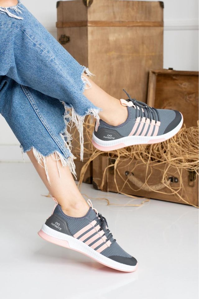 Unisex Yazlık Sneaker Ayakkabı Nayeli FümePudra - 38