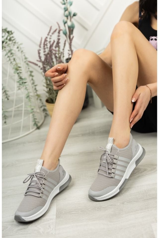 Unisex Yazlık Sneaker Ayakkabı Nayeli Gri - 40