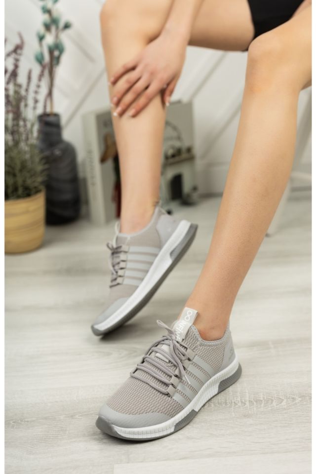 Unisex Yazlık Sneaker Ayakkabı Nayeli Gri - 40