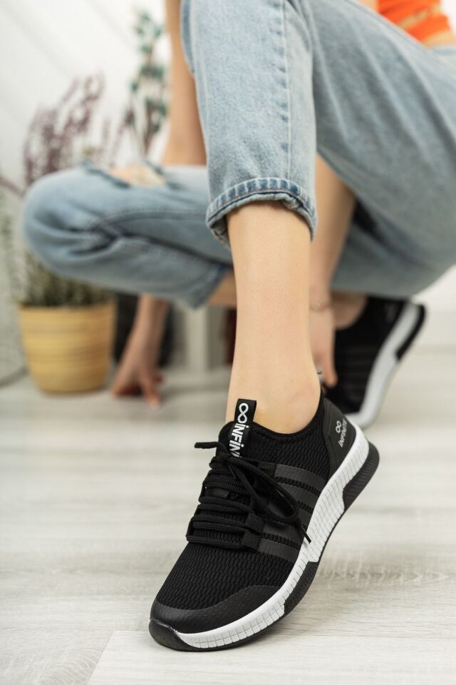 Unisex Yazlık Sneaker Ayakkabı Nayeli Siyah - 38