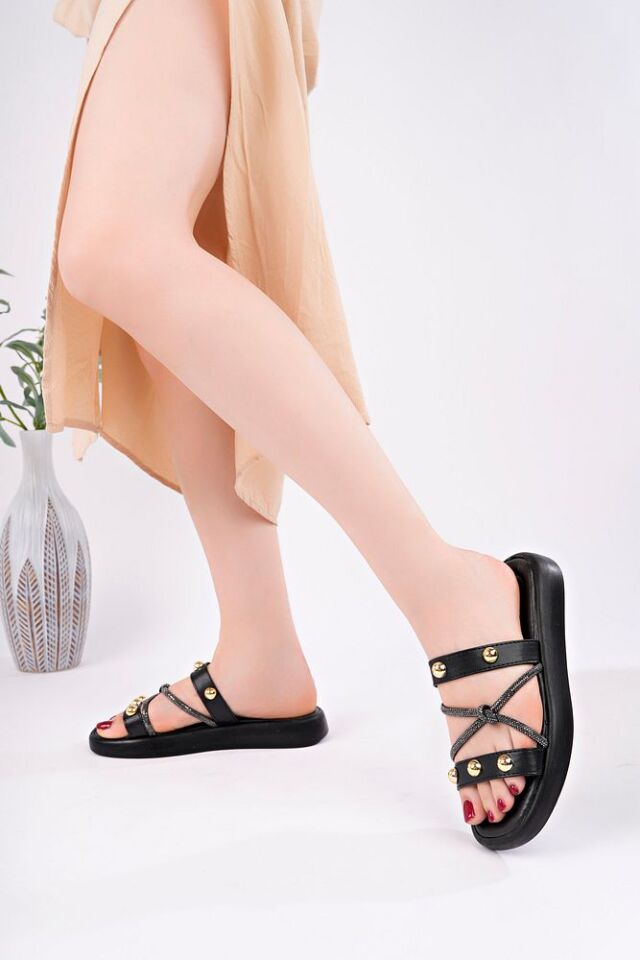 Kadın Günlük Şık Terlik Zylina Siyah - 37