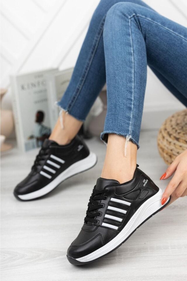 Kadın Spor Ayakkabı Faela Siyah Beyaz - 40