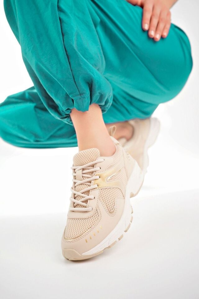 Kadın Sneaker Günlük Ayakkabı Liora Krem - 38