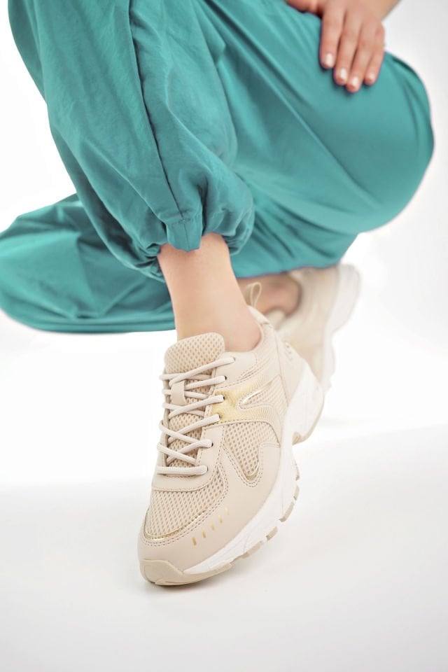 Kadın Sneaker Günlük Ayakkabı Liora Krem - 36