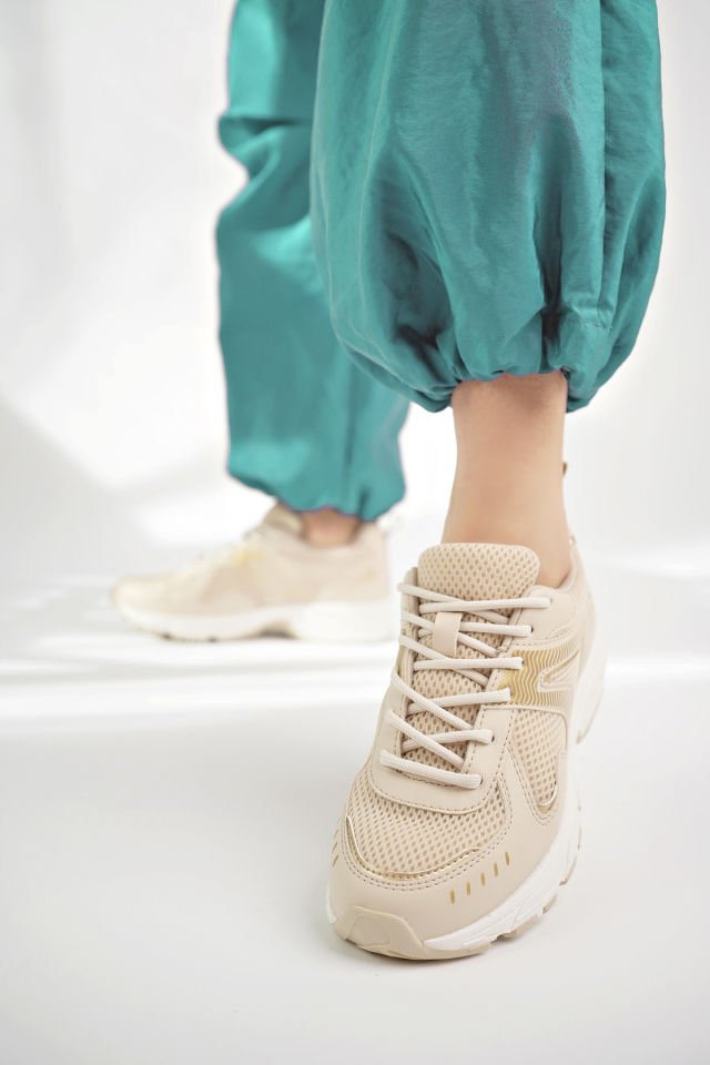 Kadın Sneaker Günlük Ayakkabı Liora Krem - 36