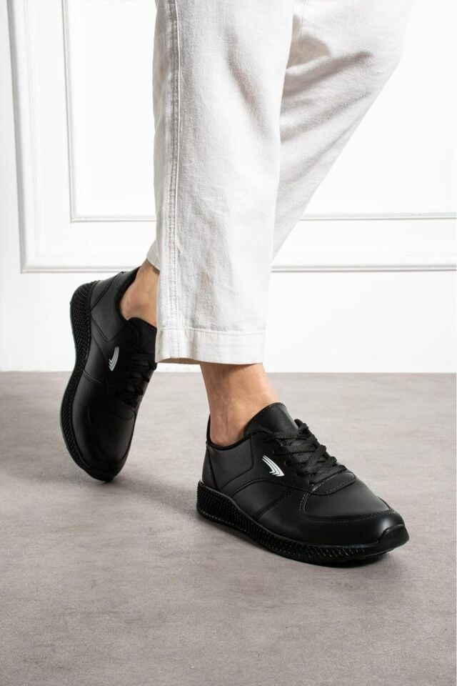 Erkek Sneaker Günlük Rahat Ayakkabı Siyah - 40