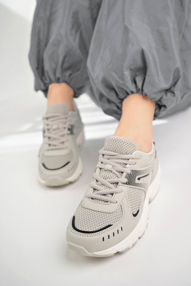 Kadın Sneaker Günlük Ayakkabı Liora Gri - 37