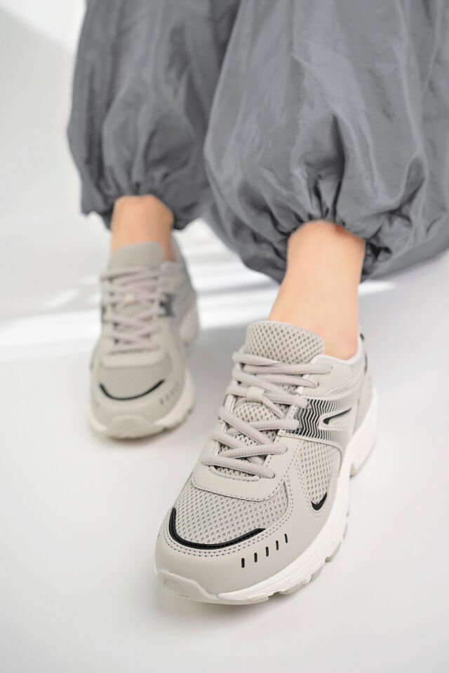 Kadın Sneaker Günlük Ayakkabı Liora Gri - 36