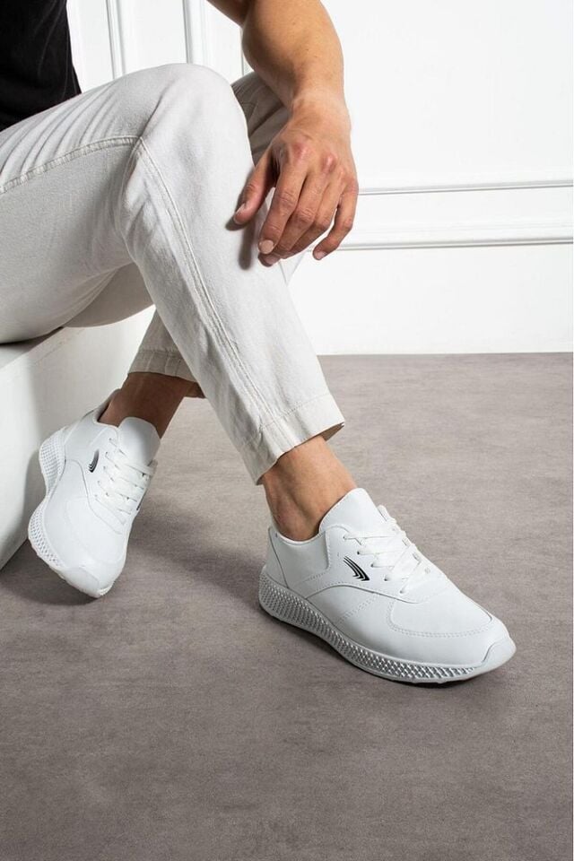 Erkek Sneaker Günlük Rahat Ayakkabı Delira Beyaz - 44