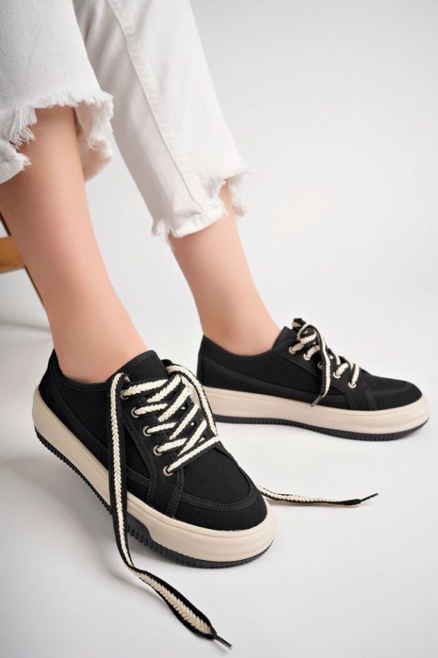 Kadın Sneaker Günlük Ayakkabı Amelina Siyah - 37