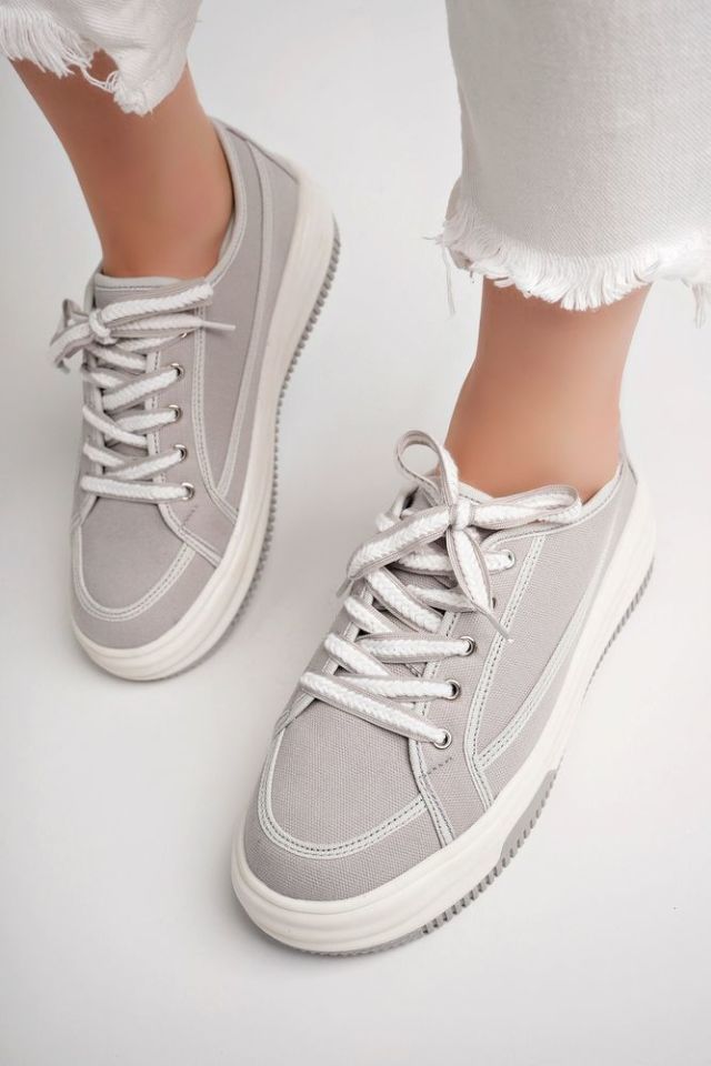 Kadın Sneaker Günlük Ayakkabı Amelina Gri - 40