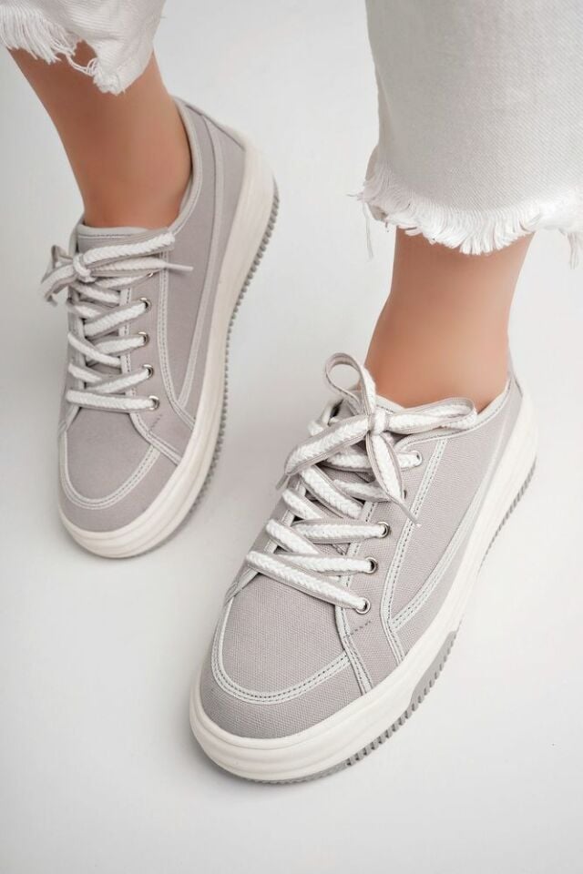 Kadın Sneaker Günlük Ayakkabı Amelina Gri - 38