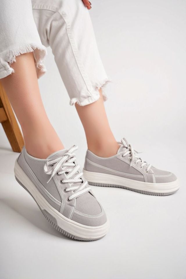 Kadın Sneaker Günlük Ayakkabı Amelina Gri - 39