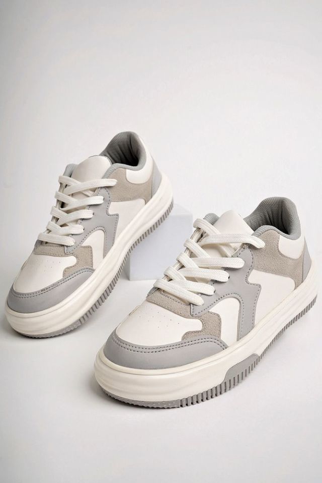 Kadın Günlük Ayakkabı Luvina Gri Beyaz - 37