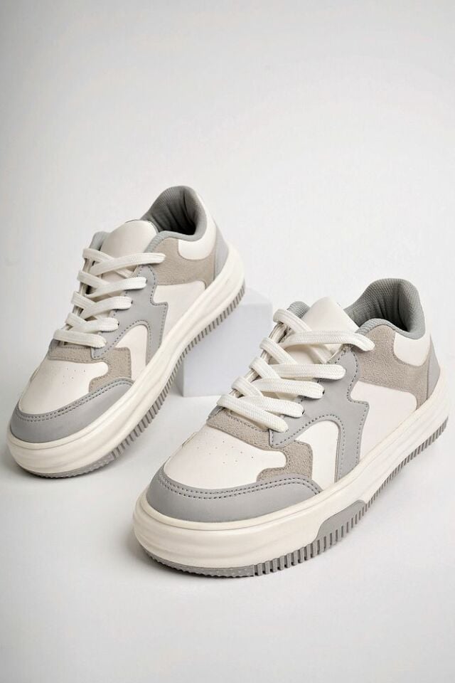 Kadın Günlük Ayakkabı Luvina Gri Beyaz - 39