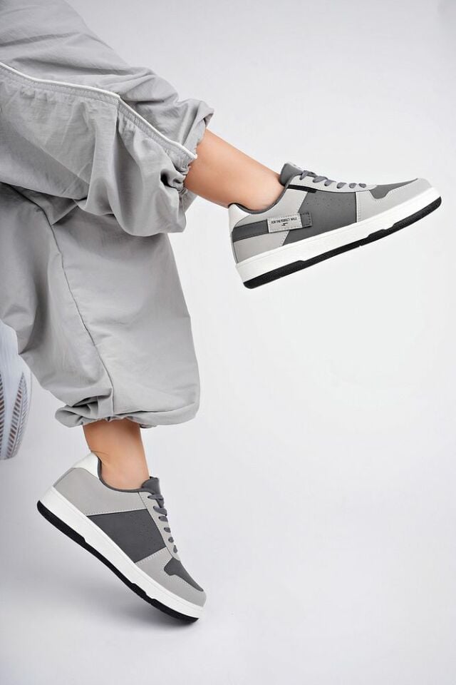 Gri Kadın Günlük Sneaker Ayakkabı