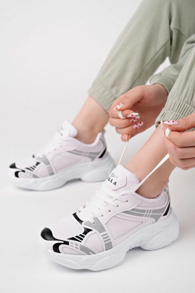 Beyaz Kadın Sneaker Günlük Ayakkabı