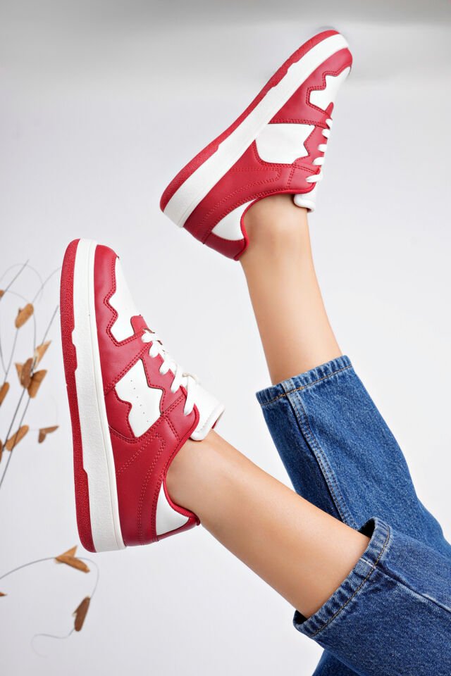 Kadın Günlük Sneaker Ayakkabı Talira Kırmızı - 38