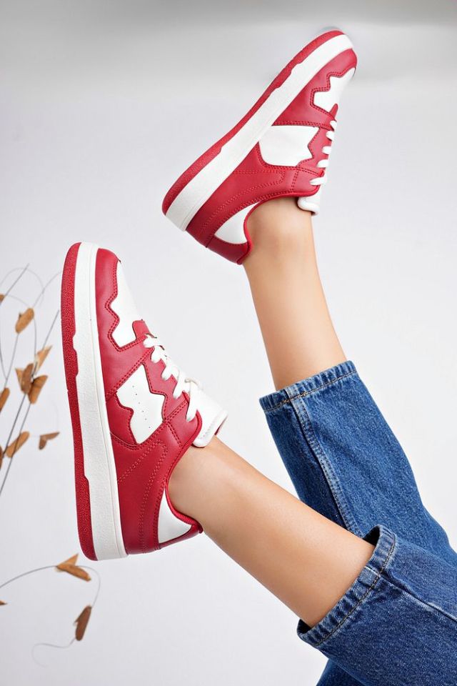 Kadın Günlük Sneaker Ayakkabı Talira Kırmızı - 40
