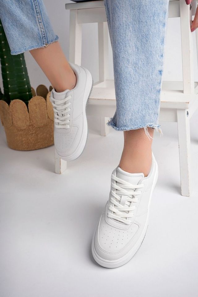 Kadın Sneaker Günlük Ayakkabı Maraya Gri - 36