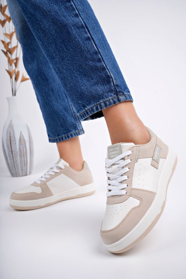 Kadın Günlük Sneaker Ayakkabı Celira Bej - 36