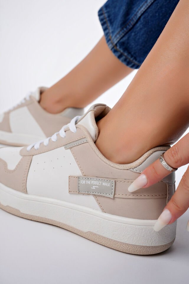 Kadın Günlük Sneaker Ayakkabı Celira Bej - 37
