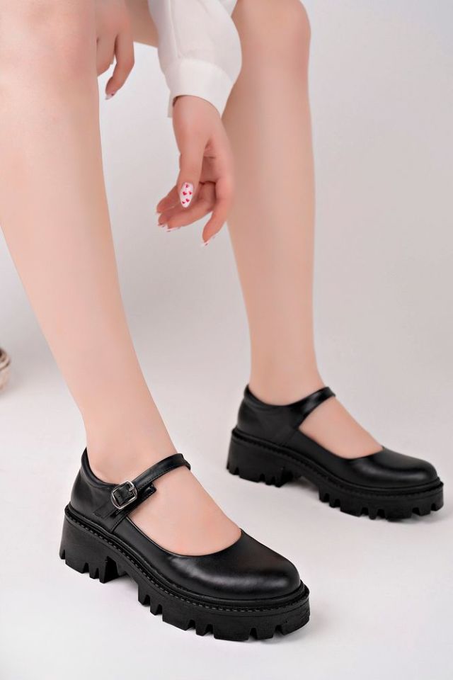 Kadın Casual Şık Ayakkabı Evelin Mat Siyah - 39