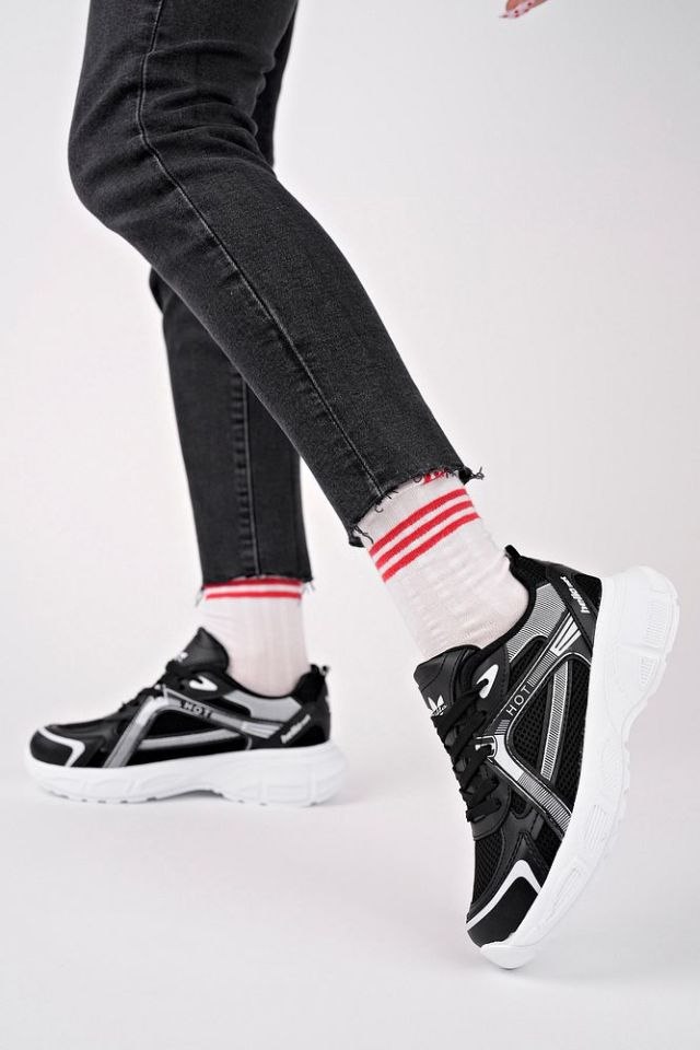 Kadın Sneaker Günlük Ayakkabı Oraya Siyah Beyaz - 38