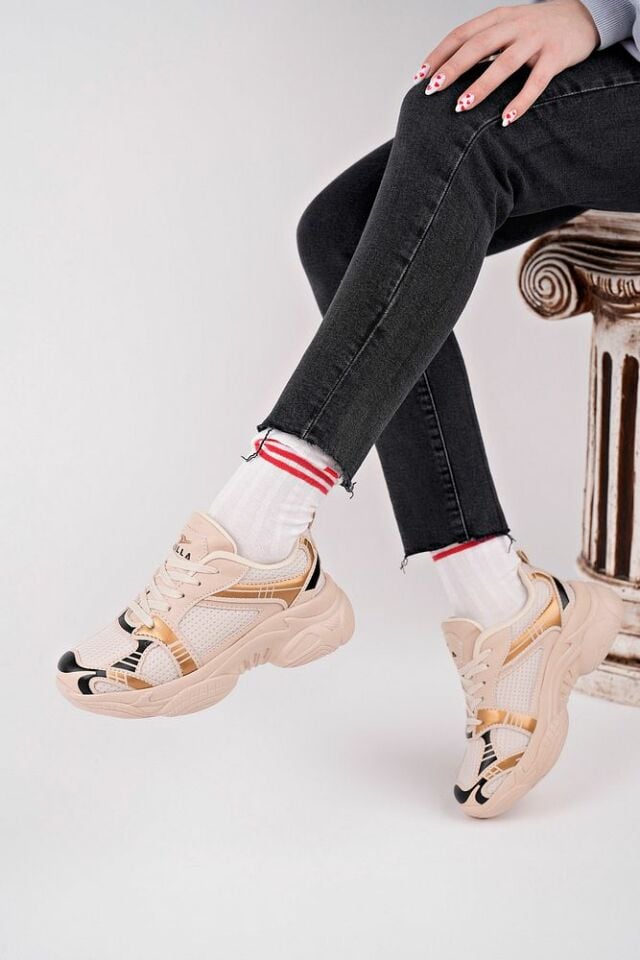 Kadın Sneaker Günlük Ayakkabı Miren Bej - 39