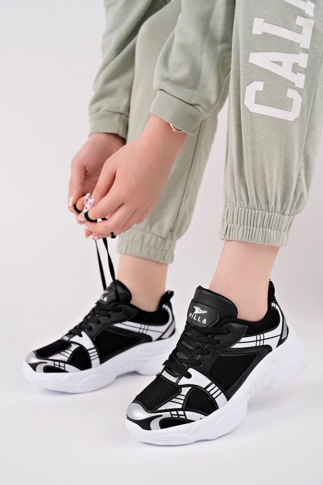 Kadın Sneaker Günlük Ayakkabı Miren Siyah Beyaz - 38