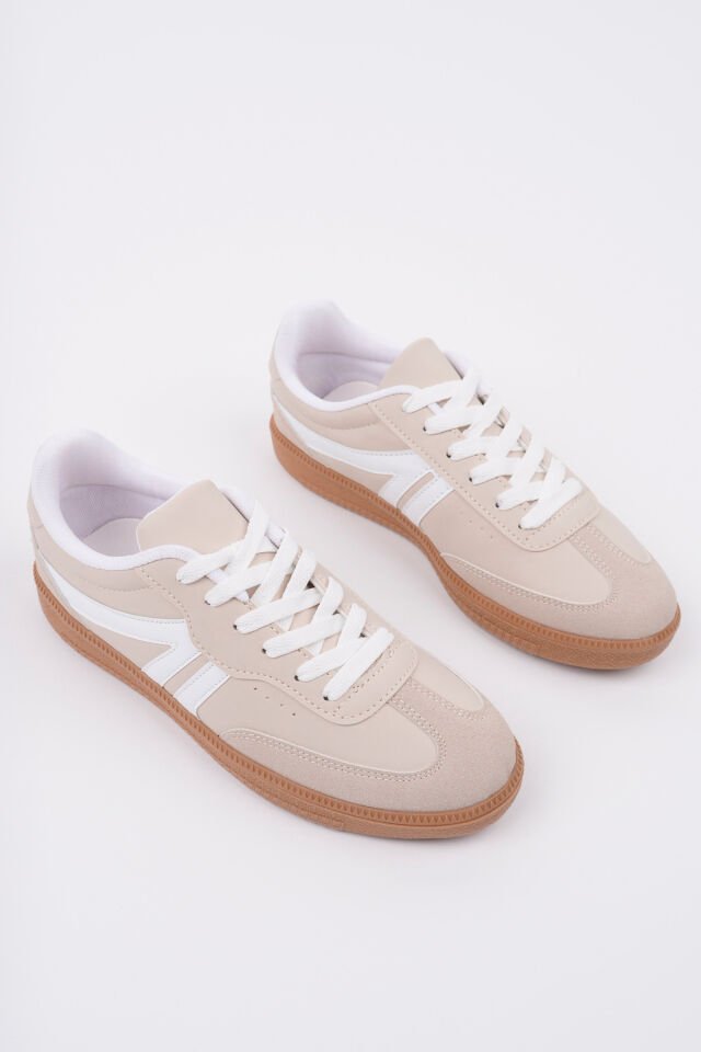 Sneaker Günlük Ayakkabı Leira Krem - 39