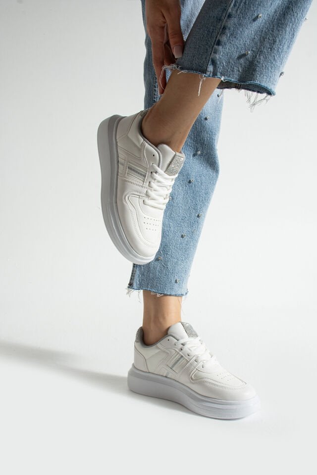 Kadın Günlük Sneaker Ayakkabı Beyaz - 36