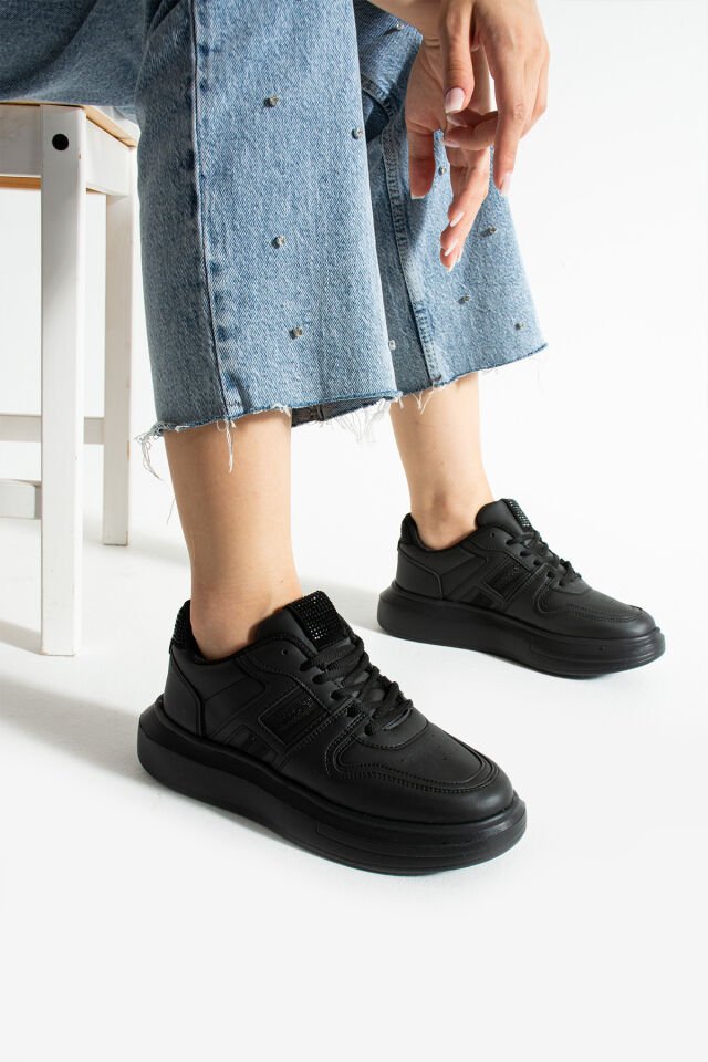 Kadın Günlük Sneaker Ayakkabı Siyah - 40