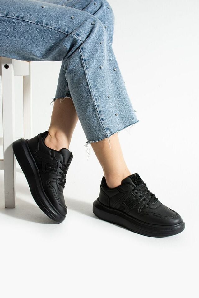 Kadın Günlük Sneaker Ayakkabı Vitacura Siyah - 39