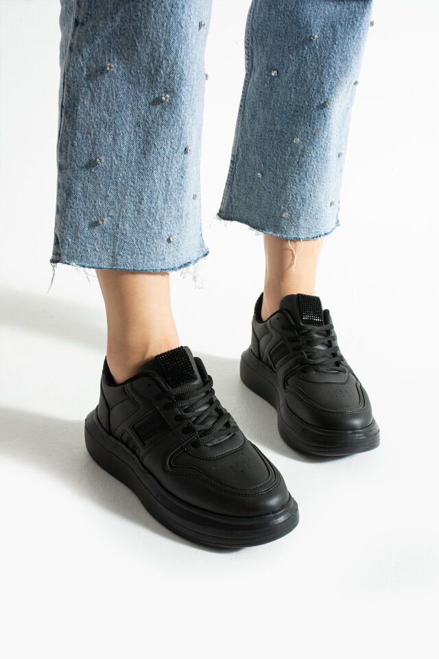 Kadın Günlük Sneaker Ayakkabı Siyah - 37
