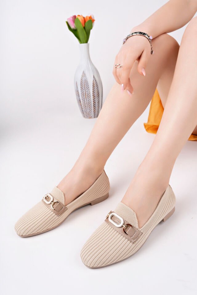 Kadın Babet Günlük Ayakkabı Nerina Bej - 39