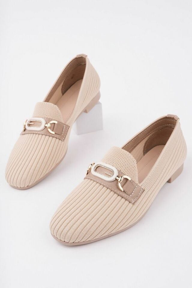 Kadın Babet Günlük Ayakkabı Nerina Bej - 36