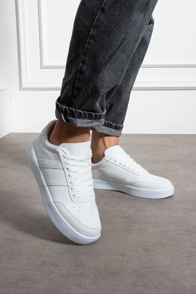 Erkek Günlük Sneaker Ayakkabı Beyaz - 43