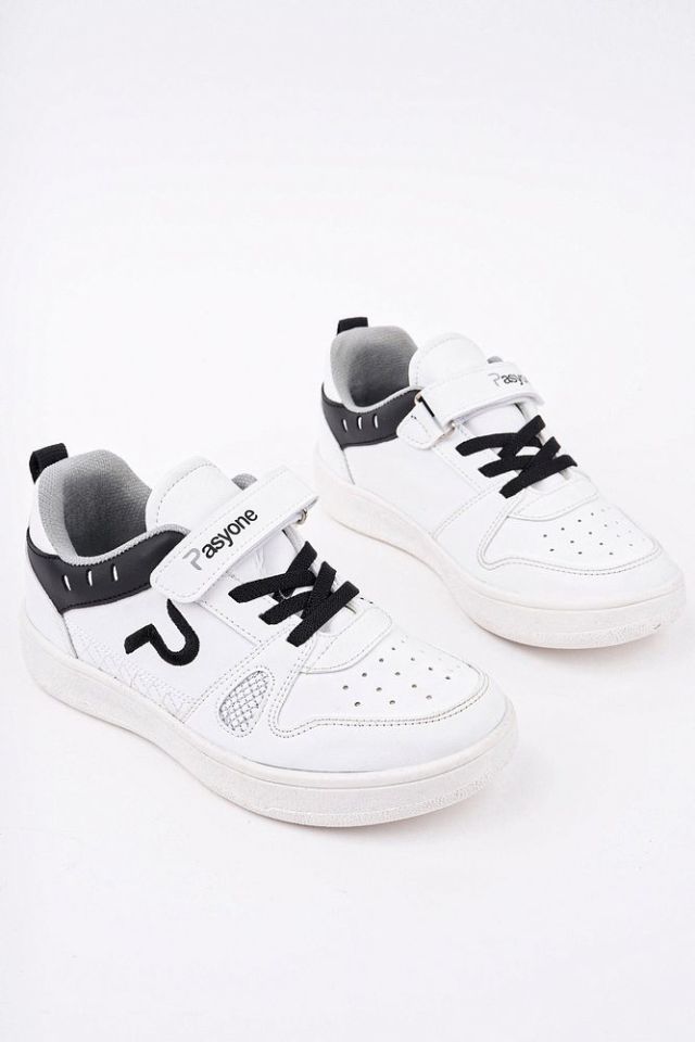 Günlük Spor Sneaker Ayakkabı Zaraya Beyaz Siyah - 31