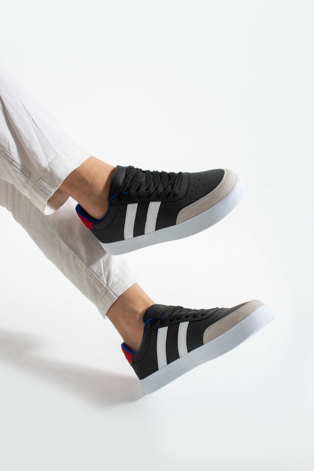 Erkek Günlük Sneaker Ayakkabı Siyah Sax - 40