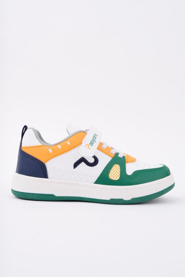 Günlük Spor Sneaker Ayakkabı Zaraya Yeşil Turuncu - 32