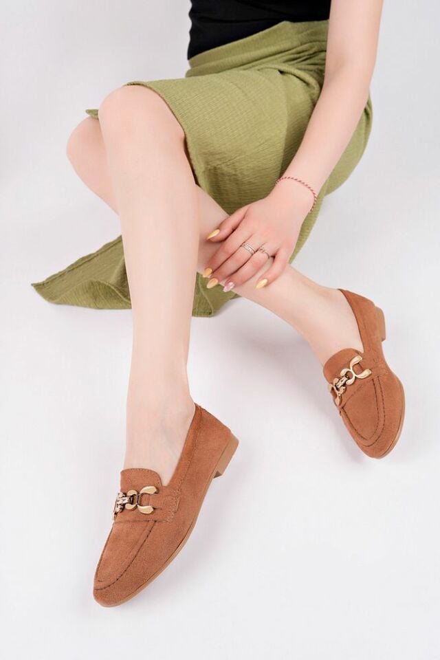 Babet Toka Detaylı Günlük Ayakkabı Nalira Taba - 37