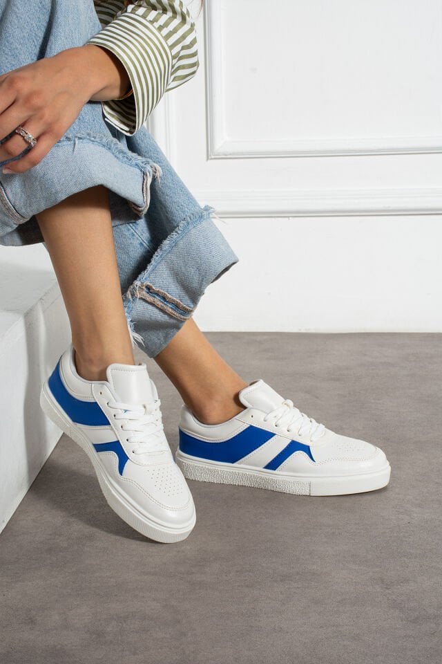 Kadın Günlük Şık Sneaker Spor Ayakkabı Mavi - 39