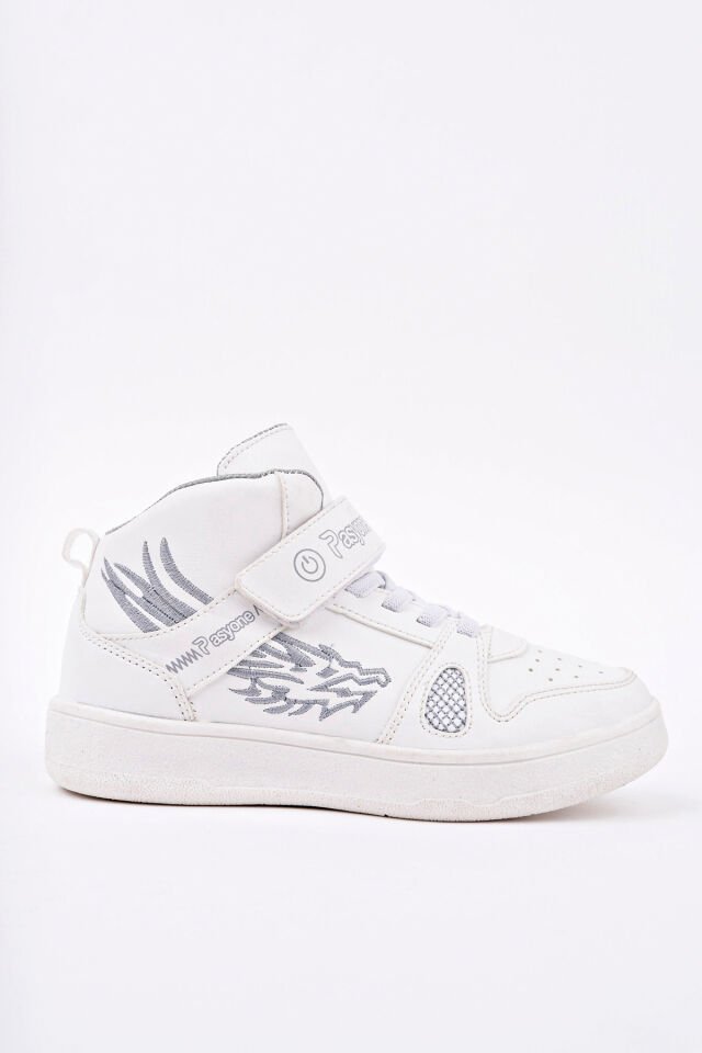 Çocuk Boğazlı Günlük Spor Ayakkabı Beyaz Buz - 33