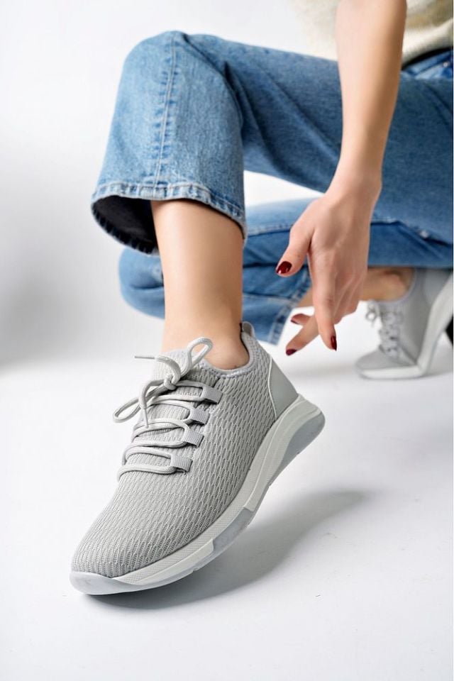 Kadın Fileli Günlük Ayakkabı Amariel Gri - 38